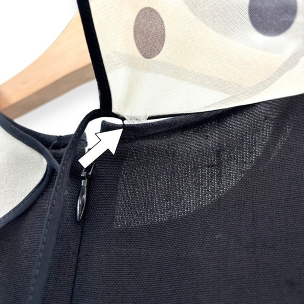 Valentino‎ Garavani Polka Dot Collar Silk Mini Dress $5,400 - Size IT 38 / US 2 - Picture 13 of 16